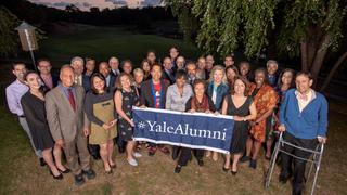 The members of the 2019-20 YAA Board of Governors gather during their September 2019 board meeting.