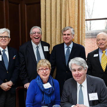 Professor Jay Gitlin and his fellow classmates from the Yale College Class of 1971 at the Laward Awards ceremony in April 2018.